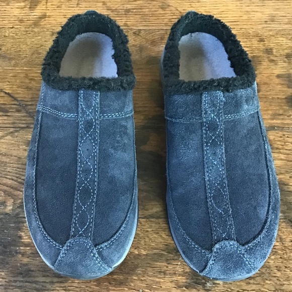 EASY SPIRIT Women's Blue Shoes Slides Clog Slip On Leather SZ 6.5 Like New - Picture 3 of 11